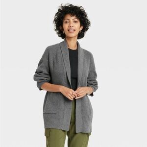 Women's Open Layering Cardigan - A New
Day Dark Gray